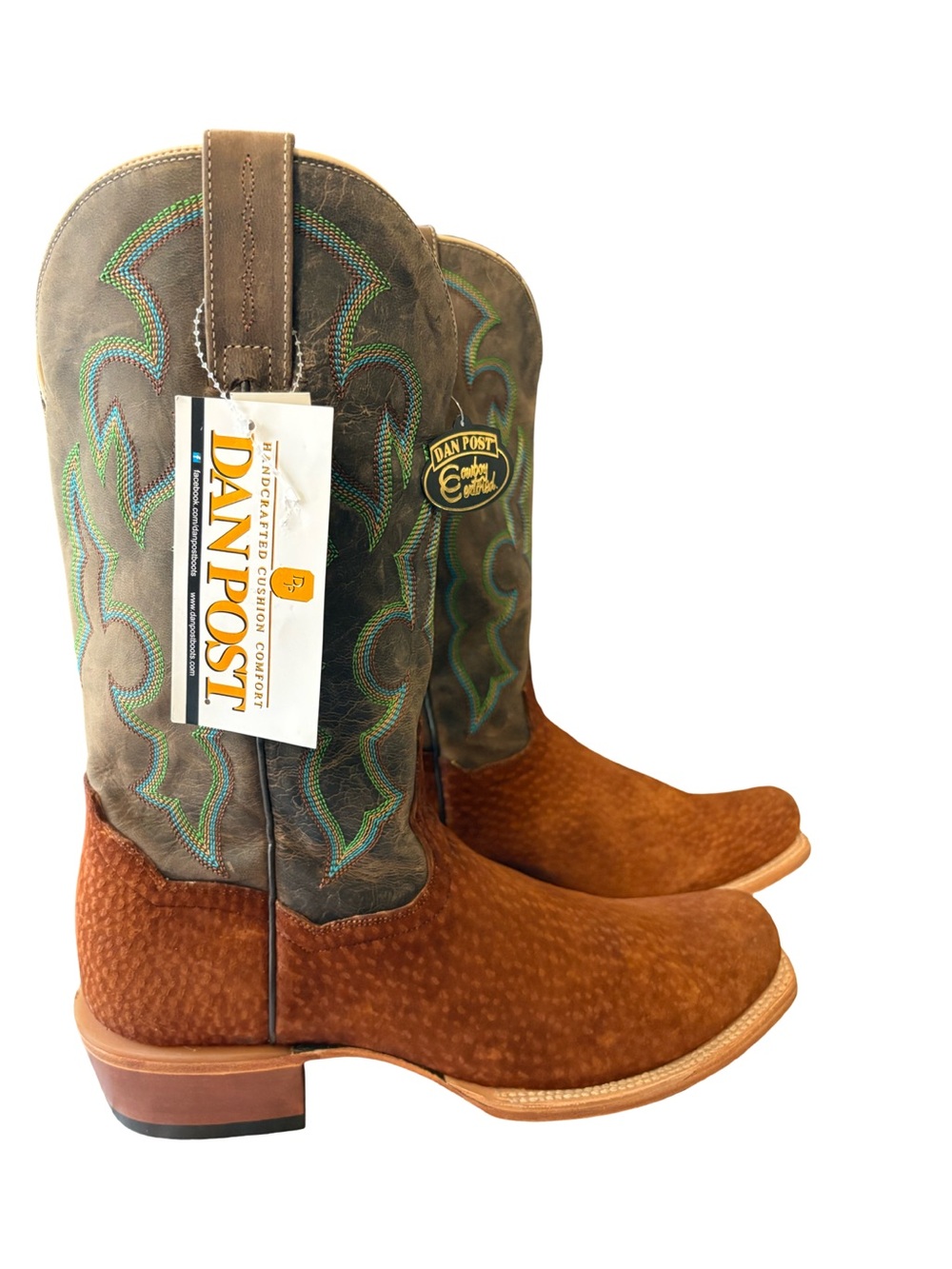 Dan Post Cappy Exotic Carpincho Western Boots men’s 10.5 (no box)